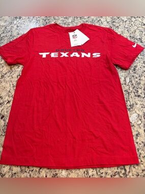 Nike Red Houston Texans Logo Short Sleeve Tee